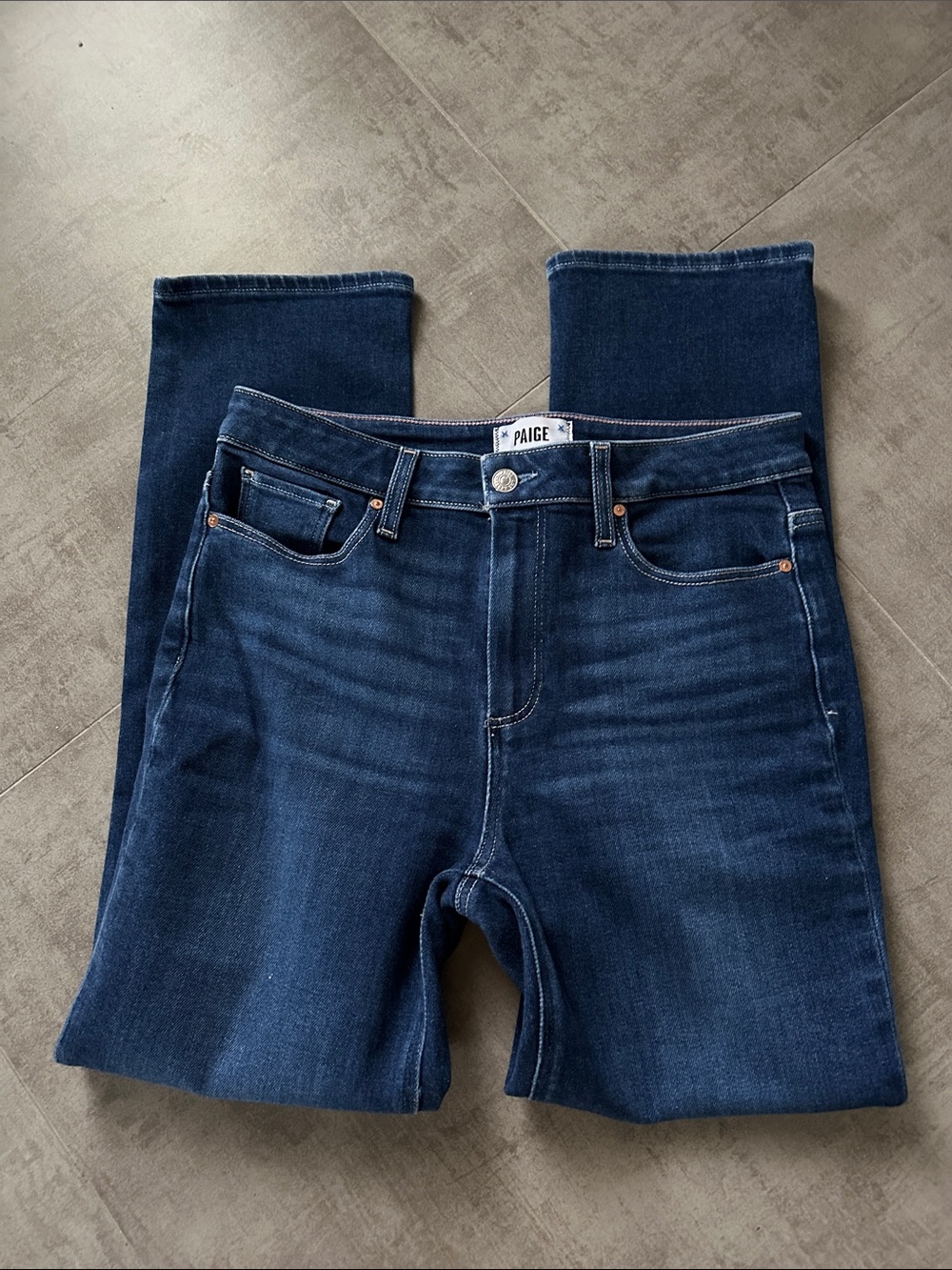 PAIGE Deep Indigo Skinny Jeans